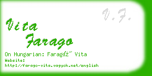 vita farago business card